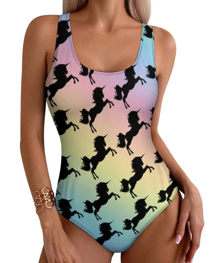 Pastel Gradient Unicorn Swimsuit