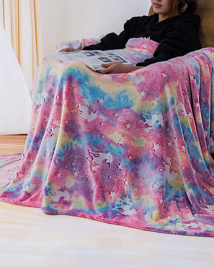Glow-in-the-Dark Sherpa Blanket