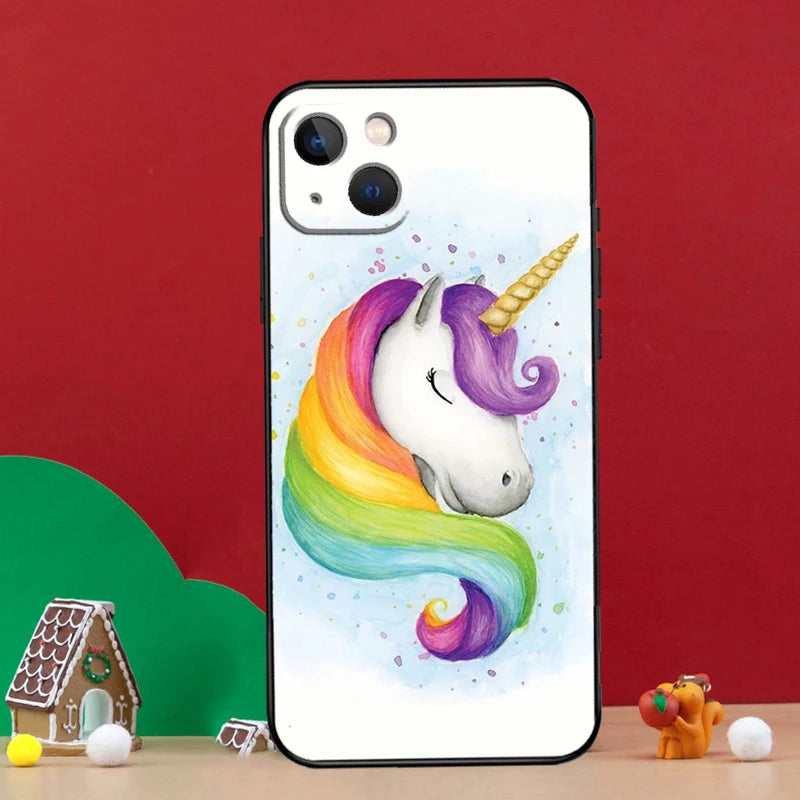 Watercolor Rainbow Unicorn Case