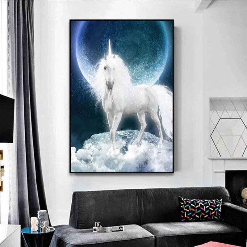 Colorful Unicorn Wall Art for Kids