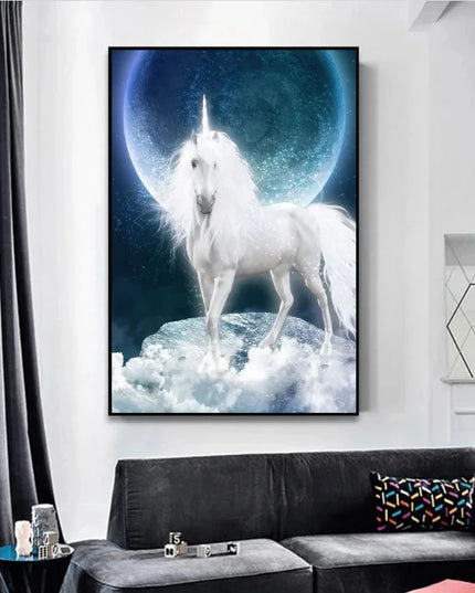 Pink Meadow Unicorn Wall Art