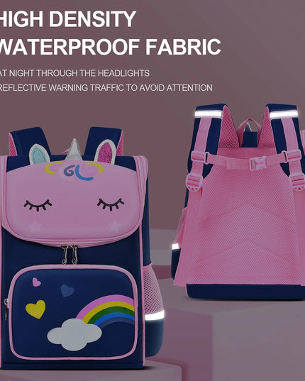 Navy Unicorn Elementary Backpack