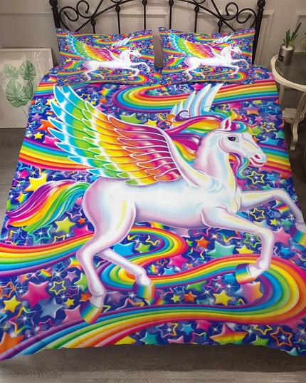 Rainbow Wing Pegasus Bedding