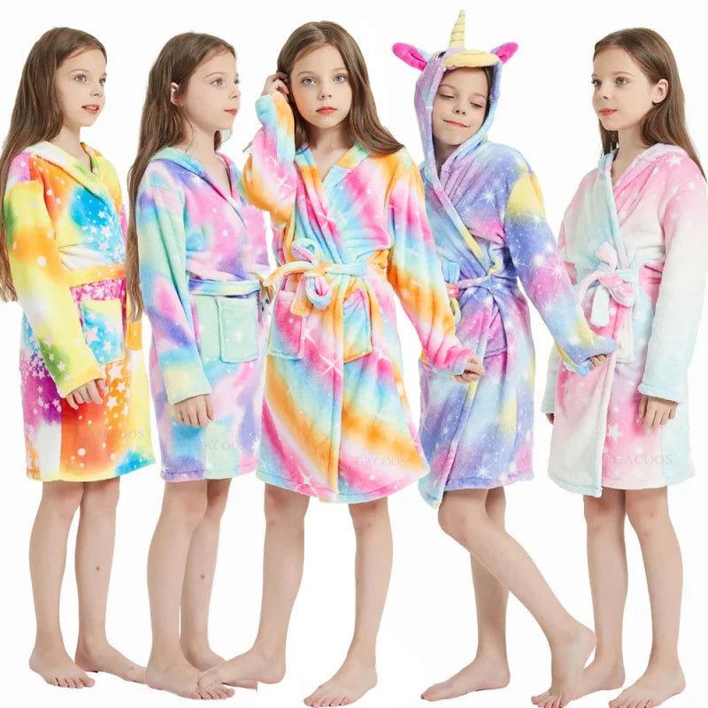 Sparkly Rainbow Unicorn Robe