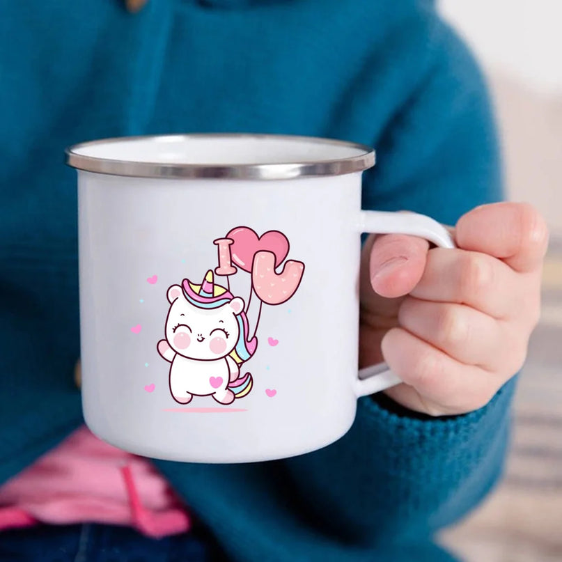 I Heart U Unicorn Love Mug