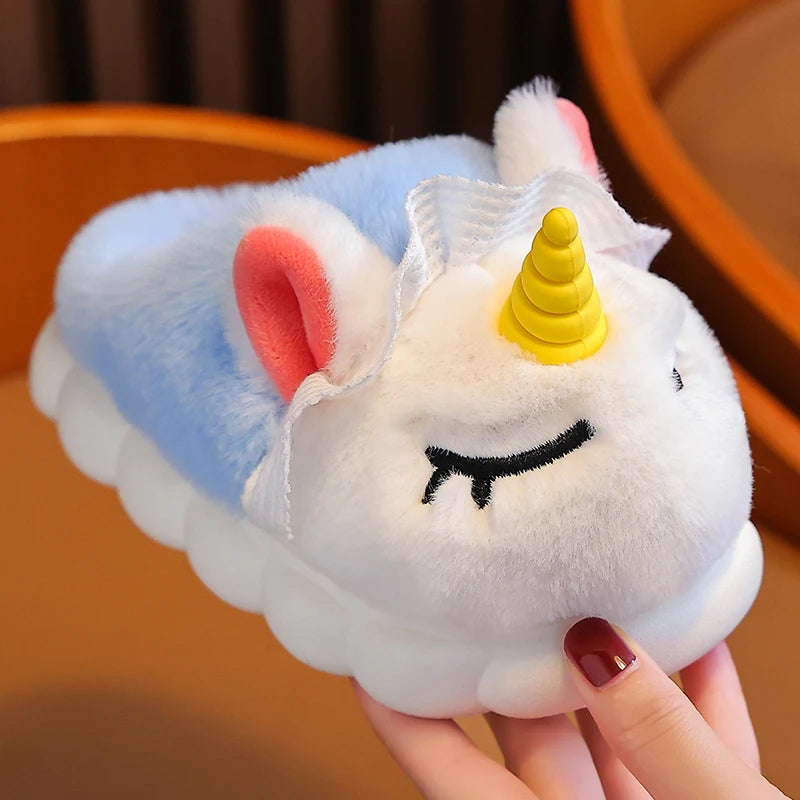Sweet Pink Unicorn Slippers