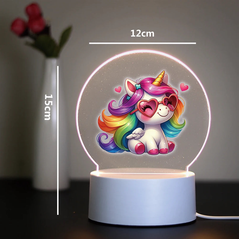 Kawaii Unicorn 3D Illusion Night Light