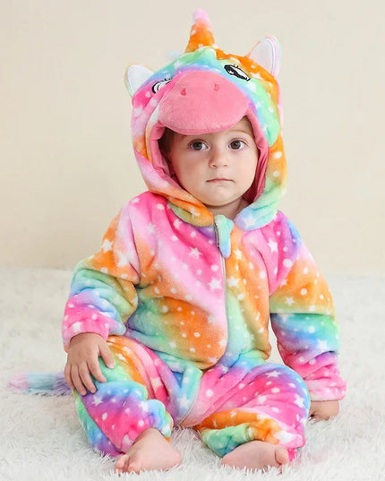 Rainbow Star Baby Unicorn Onesie