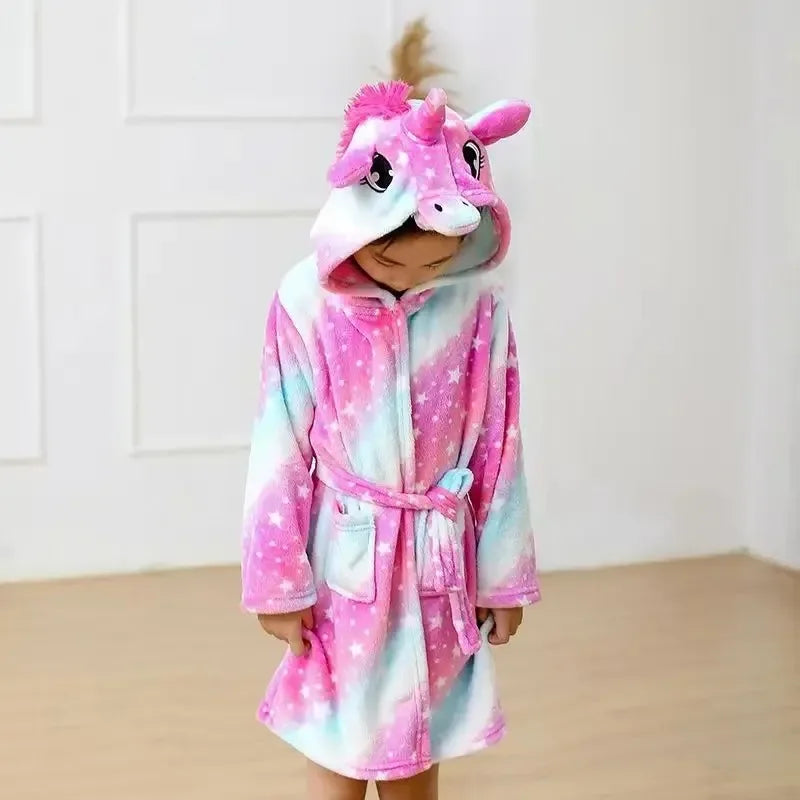Purple Galaxy Unicorn Princess Robe