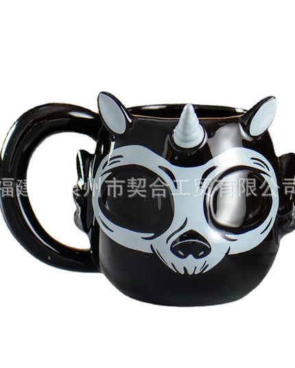 Bold Black Unicorn Mug