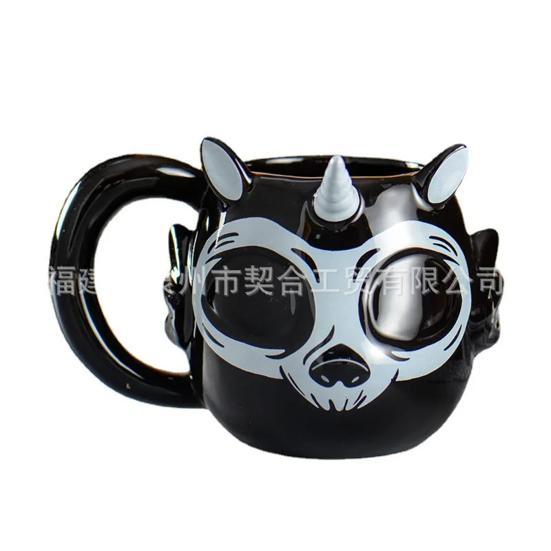 Bold Black Unicorn Mug