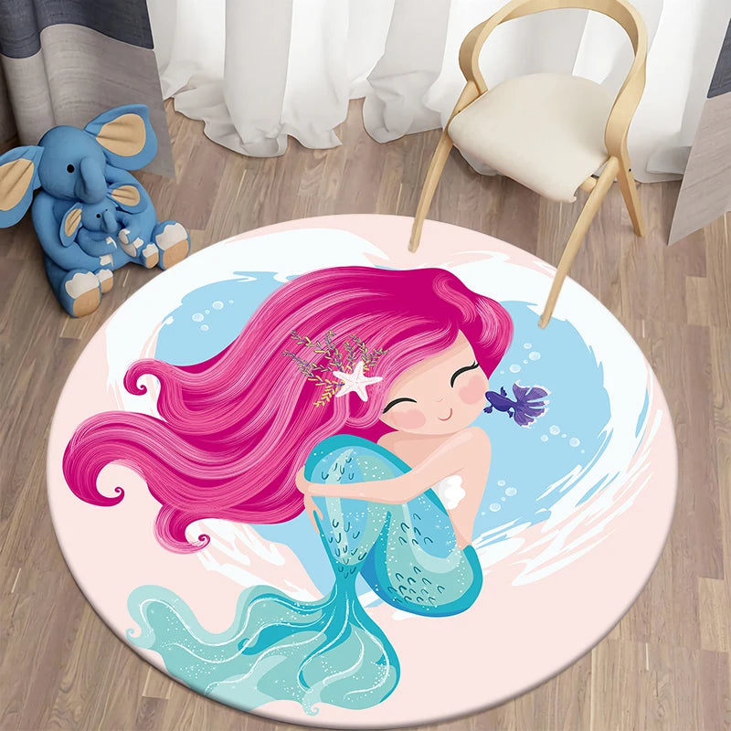 Magical Mermaid Unicorn Rug