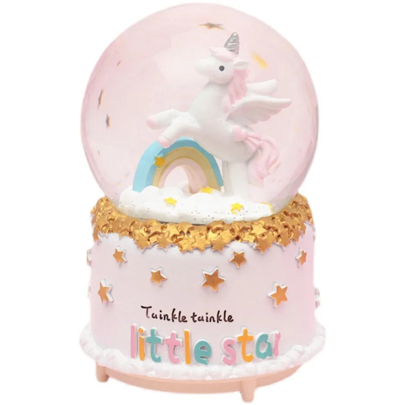 Large Light-Up Unicorn Snow Globe