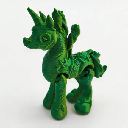 Green Unicorn Figurine for Kids