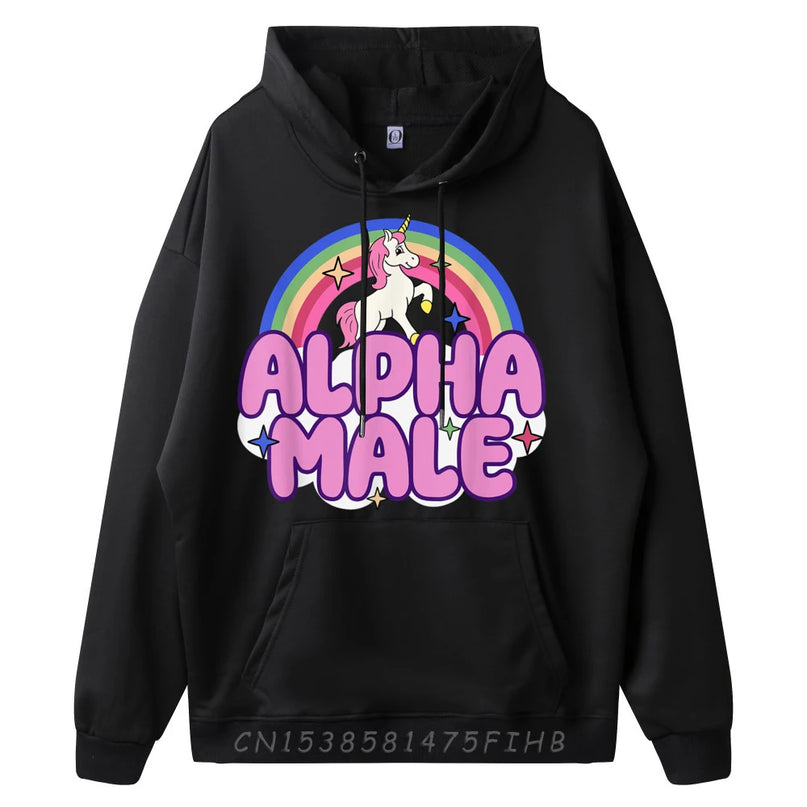 Funny Alpha Male Unicorn Hoodie