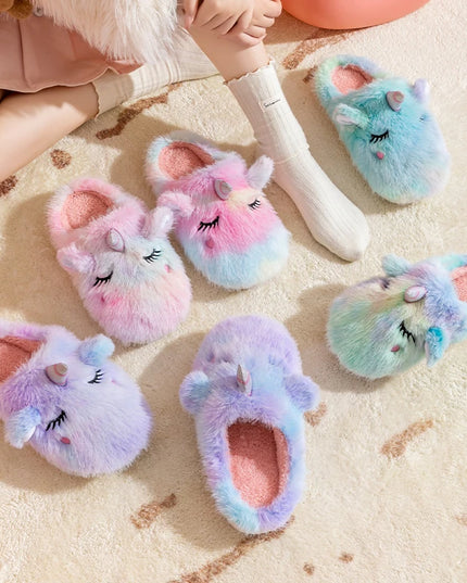 Cozy Fluffy Unicorn Winter Shoes