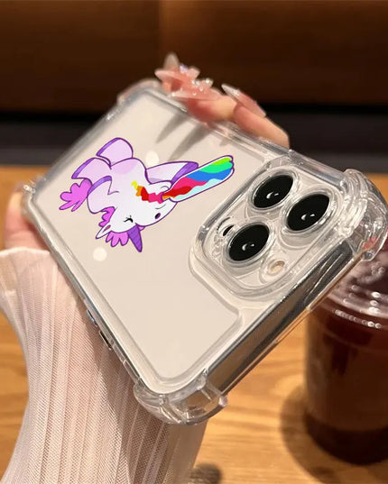 Cute Baby Unicorn Clear iPhone Case