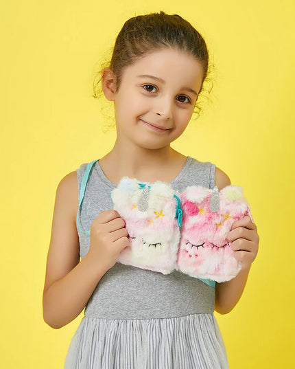 Sleepy Stuffed Unicorn Purse