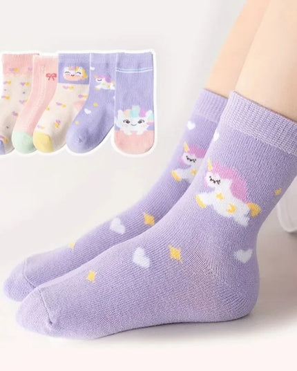 Unicorn Gift Socks Set - 5 Pairs
