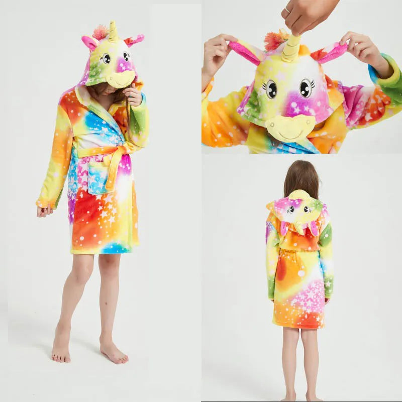 Vivid Galaxy Unicorn Robe