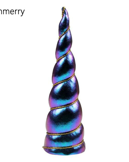 10 Blue Iridescent Unicorn Horns