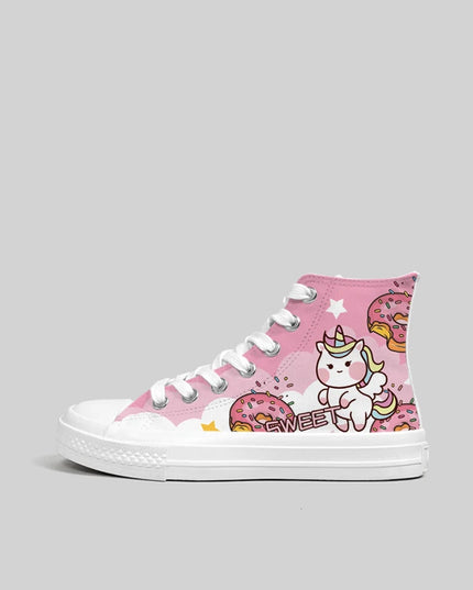 Kawaii Unicorn Canvas Shoes