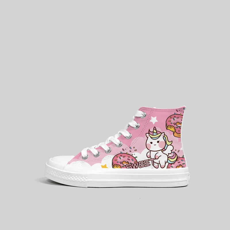Kawaii Unicorn Canvas Shoes