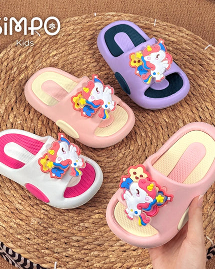 Fun Purple Spinning Unicorn Slides