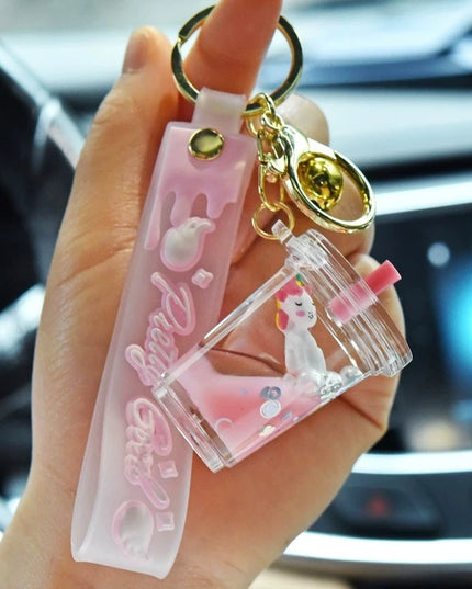 Bubble Tea Key Keychain