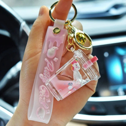 Bubble Tea Key Keychain