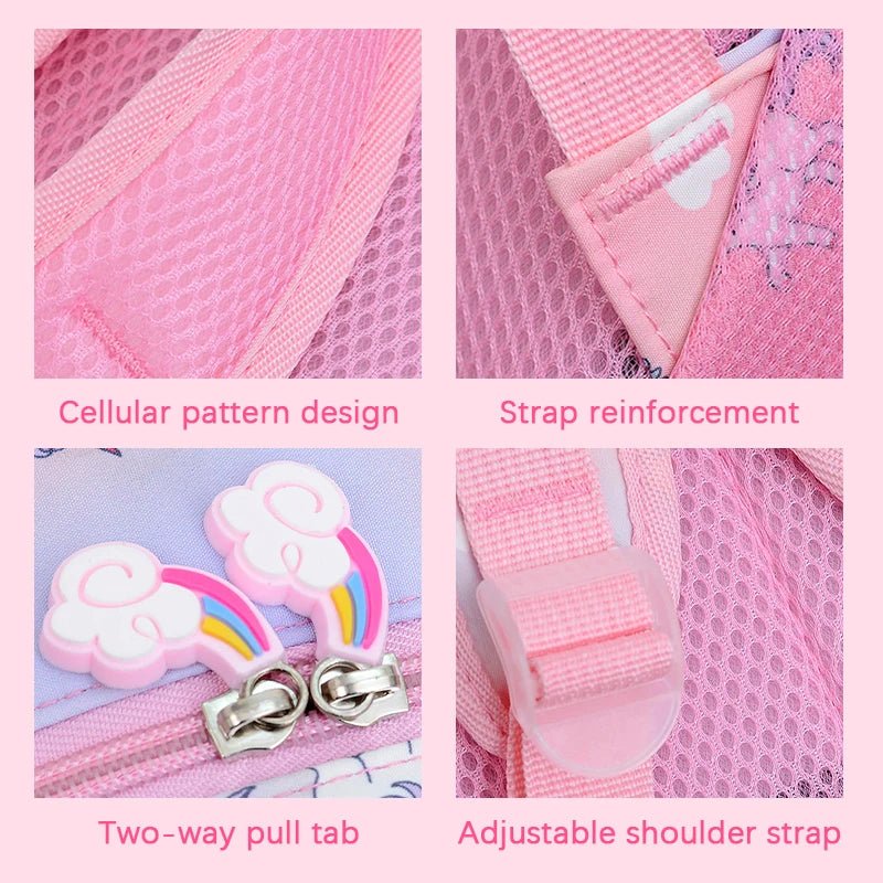 Pink Embroidered Unicorn Backpack