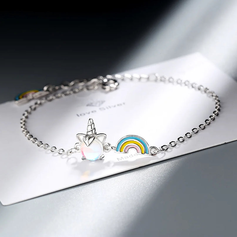 Opal Rainbow Unicorn Bracelet
