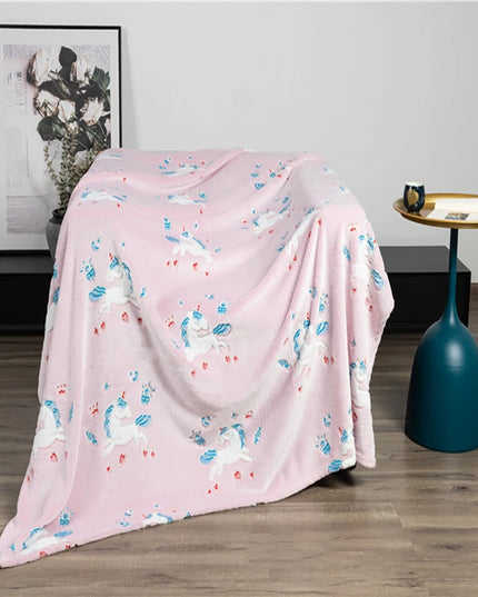 Sweet Pink Unicorn Infant Blanket
