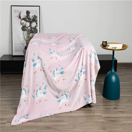 Sweet Pink Unicorn Infant Blanket