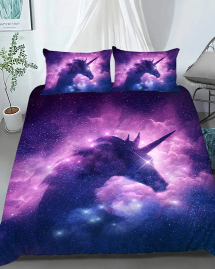 Rainbow Heart Unicorn Bedding
