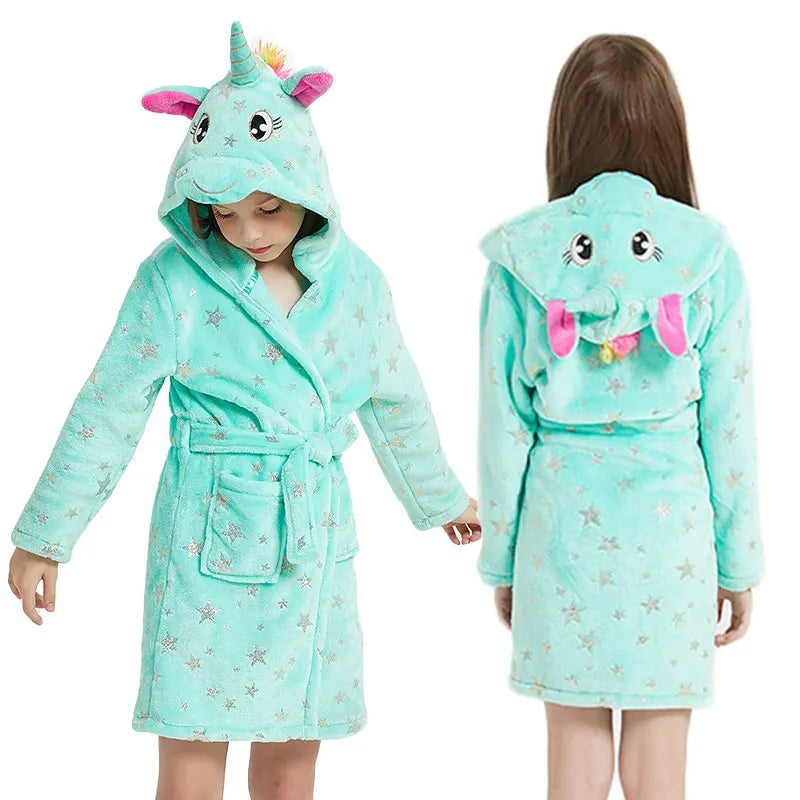 Starry Mint Unicorn Robe