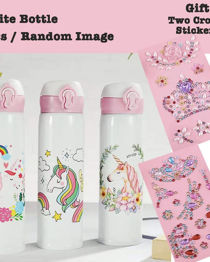 Sparkly Insulated Unicorn Water Bottle