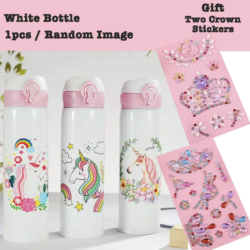 Sparkly Insulated Unicorn Water Bottle