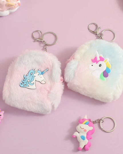 Pink Plush Bookbag Purse