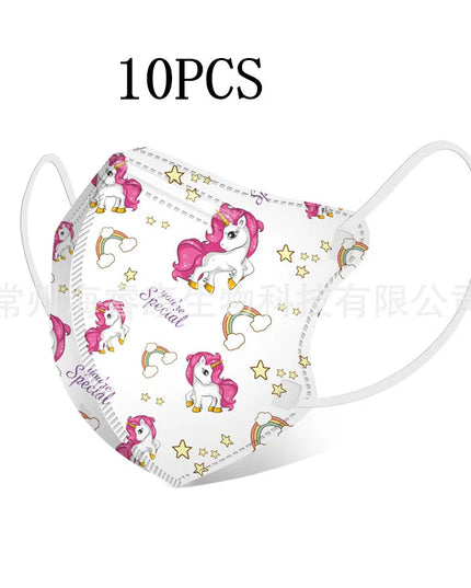 Kids Unicorn Face Mask 10 Pack