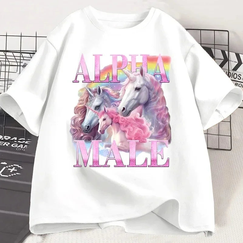 Red Alpha Male Unicorn Shirt