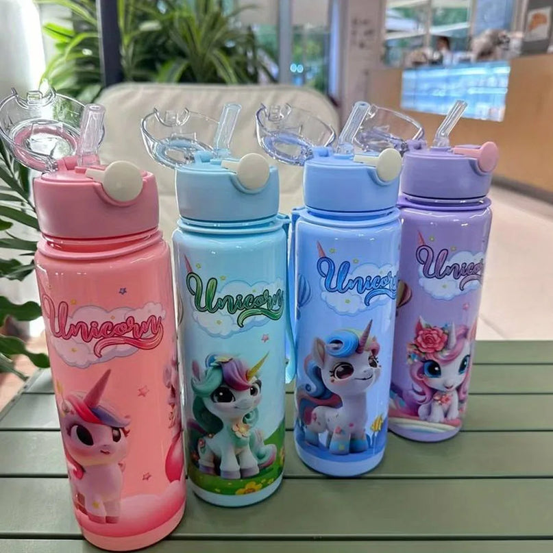 Big Blue Unicorn Water Bottle