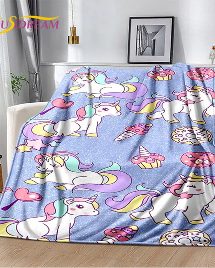 Ultra-Cute Kawaii Unicorn Blanket