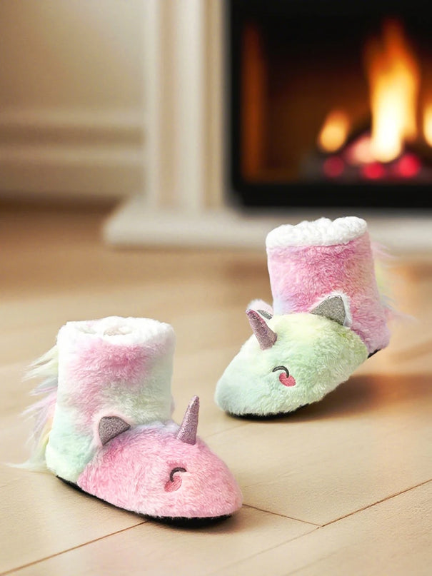 Rainbow Unicorn Bootie Slippers