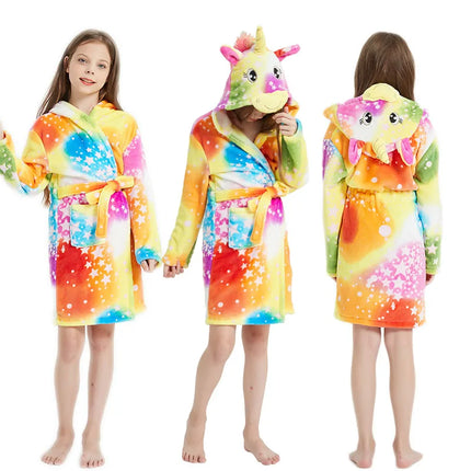 Vivid Galaxy Hooded Unicorn Robe