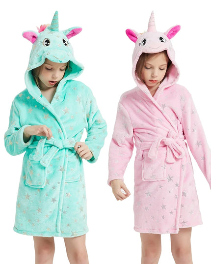 Galaxy Star Unicorn Winter Robe