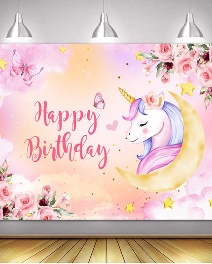 Close-up of the low-glare print with unicorn design