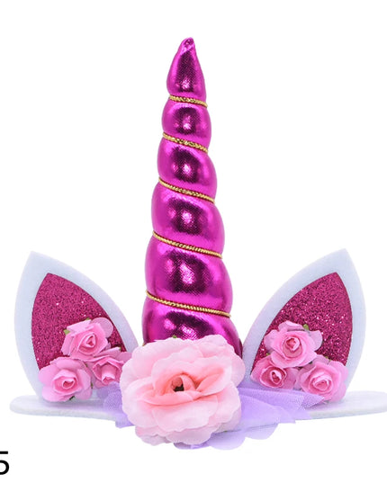Fuchsia Purple Unicorn Cake Topper