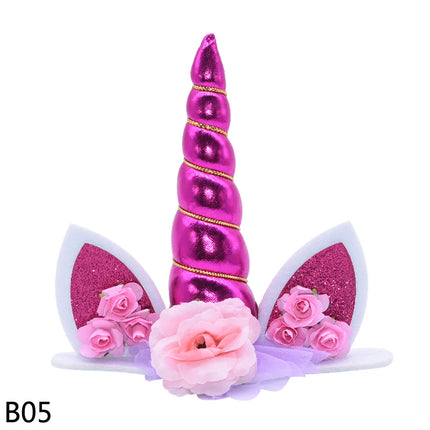 Fuchsia Purple Unicorn Cake Topper