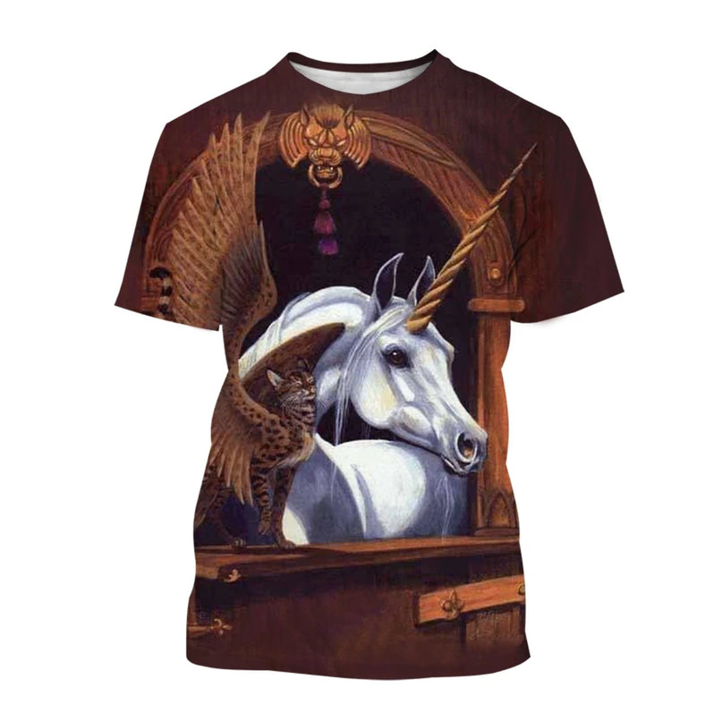 Unicorn Fishing Shirt, Soft Cotton